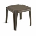 Fine-Line Sunray Resin Square Side Table Teak Brown - Set of 2 FI2848035